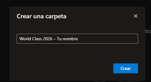 Nombrar carpeta en OneDrive