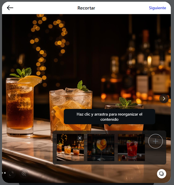 Elegir varias imágenes en Instagram