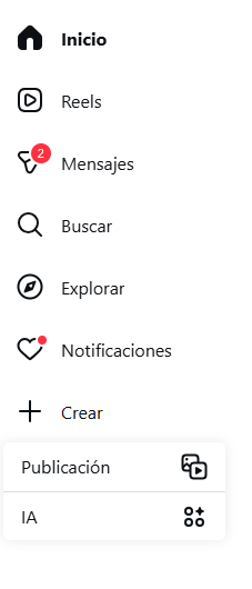 Crear publicación en Instagram